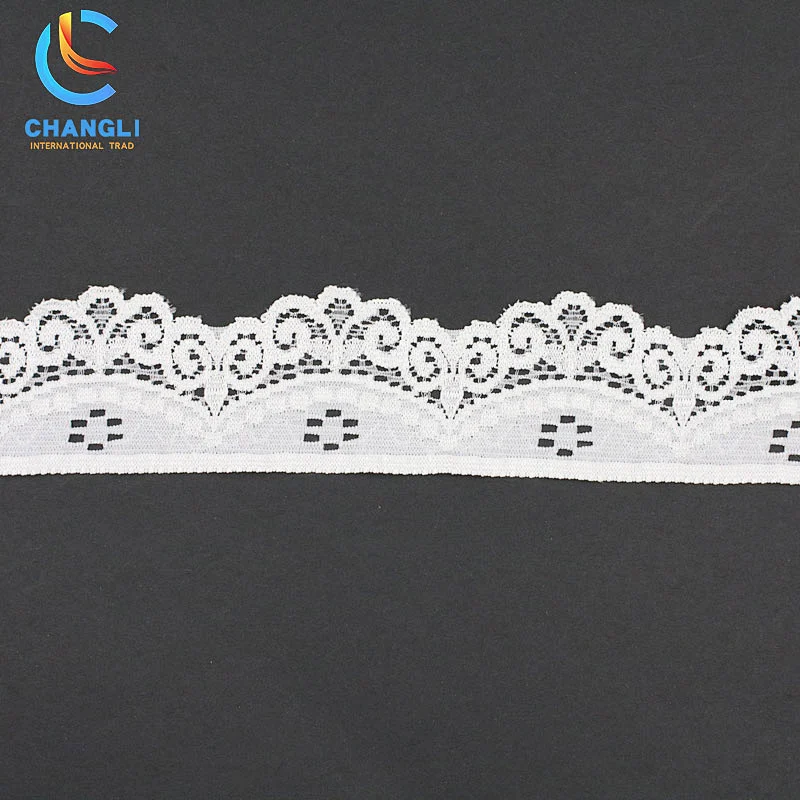 High Quality Hot Sale Elastic Lace 3.4cm