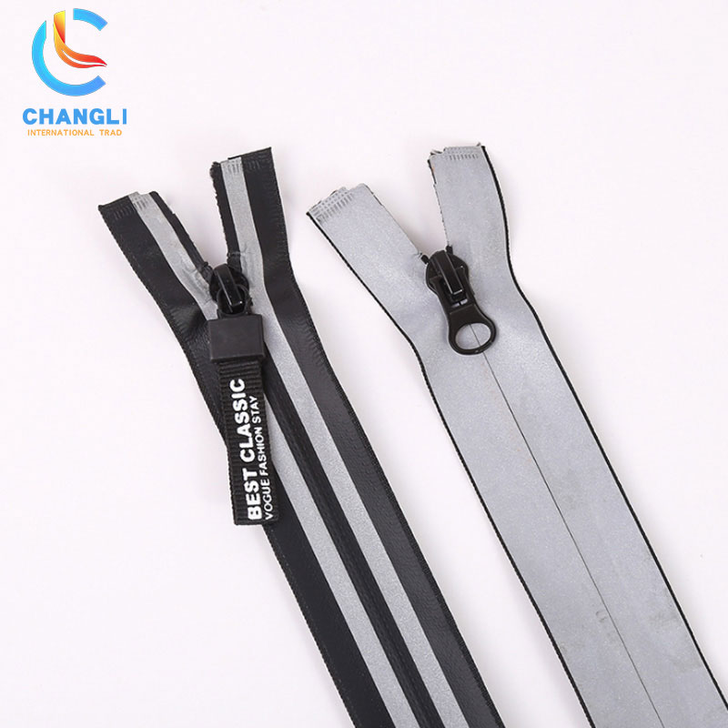Reflective Waterproof Zipper Nylon Open End Garment High Quality