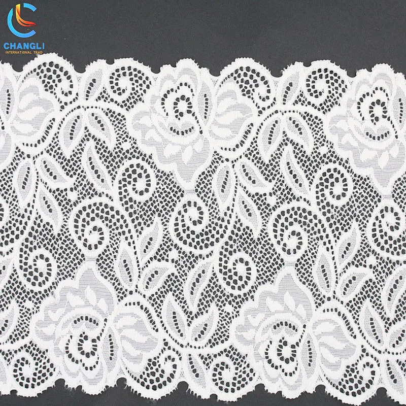 White violet flower transparent lace