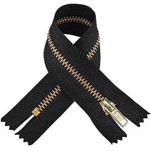 Metal zipper