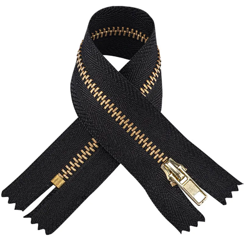 Metal zipper