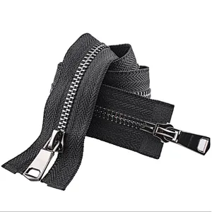 Metal zipper