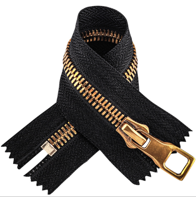 Metal zipper