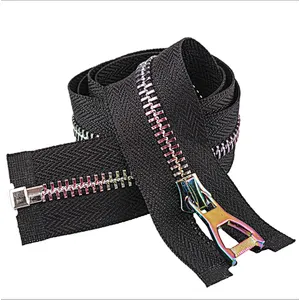 Metal zipper