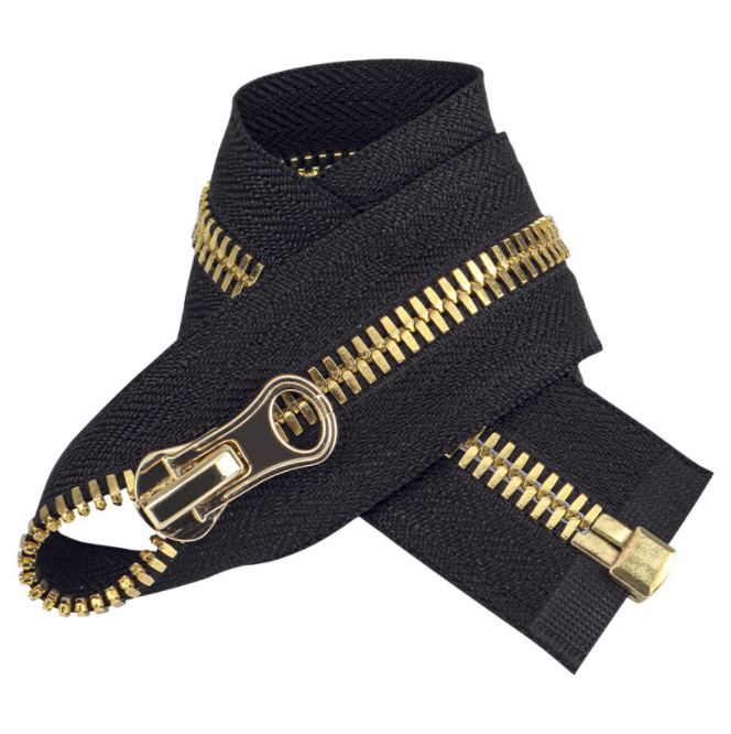 Metal zipper