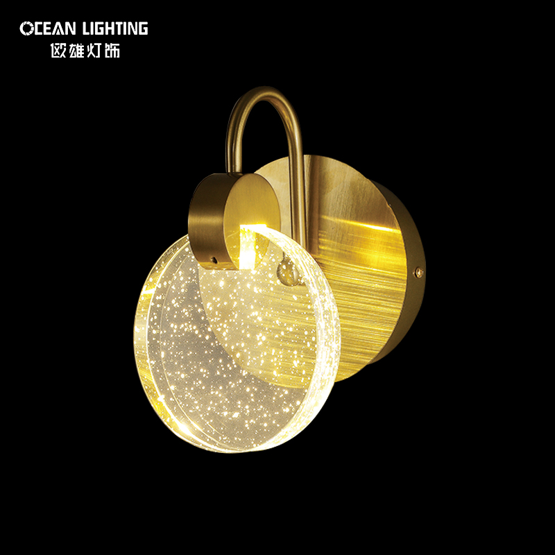 modern crystal wall light