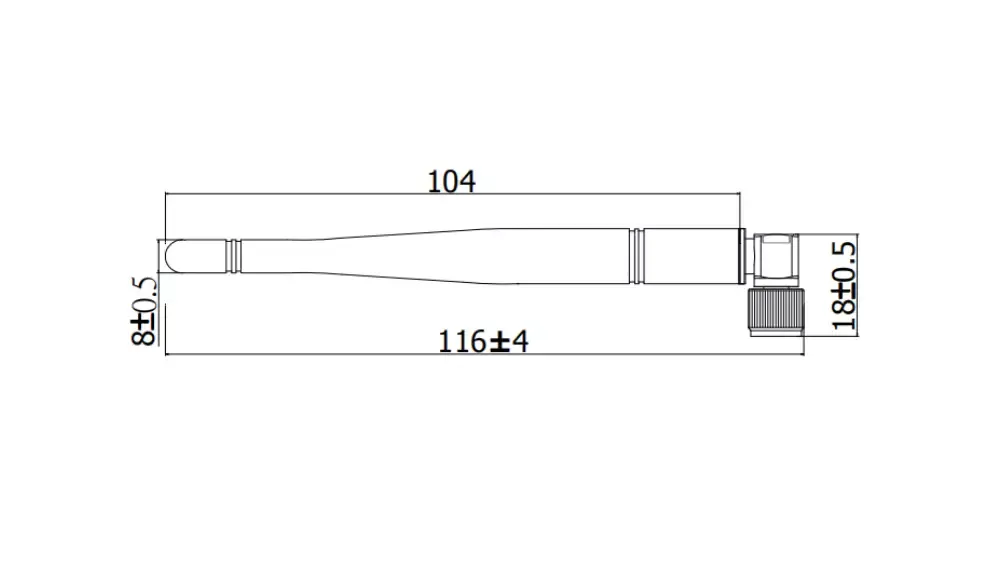 SMA male connector 2G 3G GSM antenna 850-2100Mhz antenna