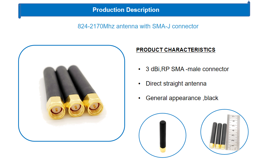 Wholesale 2.15dBi Small Rubber Antenna 315MHz 433MHz Mini 315 mhz Antennas With SMA