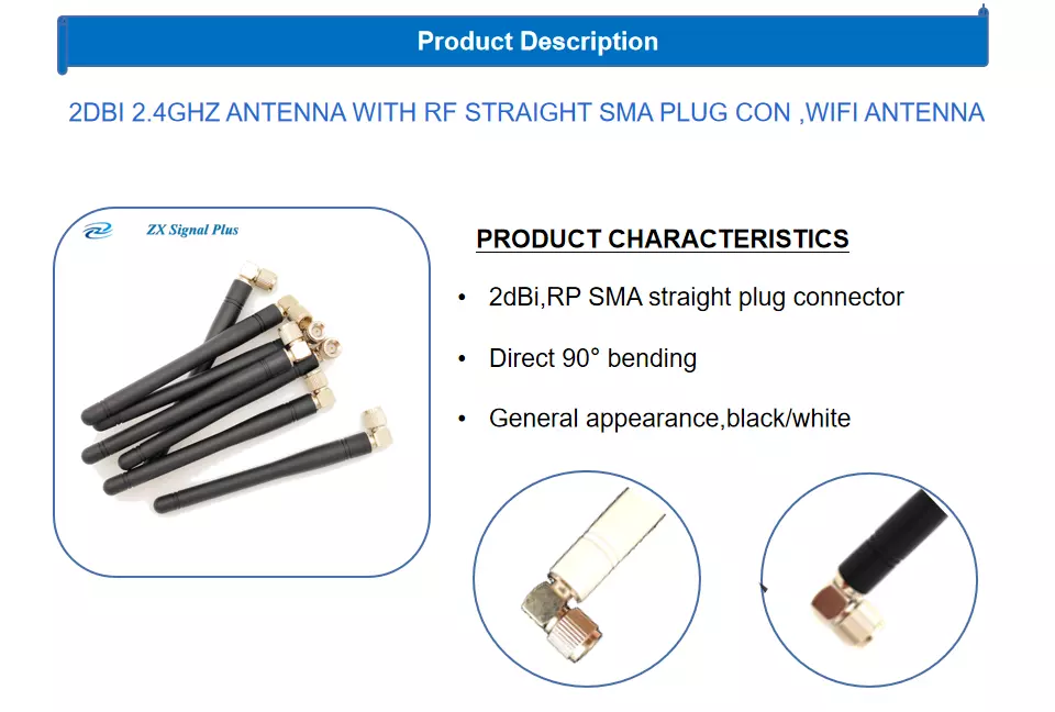 SMA male connector 2G 3G GSM antenna 850-2100Mhz antenna
