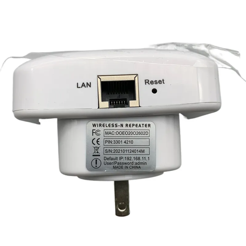 Extender de alcance de 2,4 GHz Sinal N sem fio WIFI Repetidor 300mbps