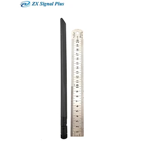 LTE 4G antenna for communication/ 21cm  698-2700Mhz 3dBi White black Rubber duck antenna with SMA connector ;90 degree fold