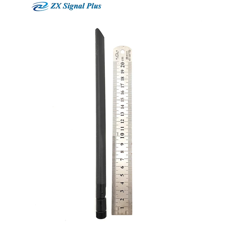 LTE 4G antenna for communication/ 21cm  698-2700Mhz 3dBi White black Rubber duck antenna with SMA connector ;90 degree fold