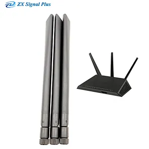 LTE 4G antenna for communication/ 21cm  698-2700Mhz 3dBi White black Rubber duck antenna with SMA connector ;90 degree fold