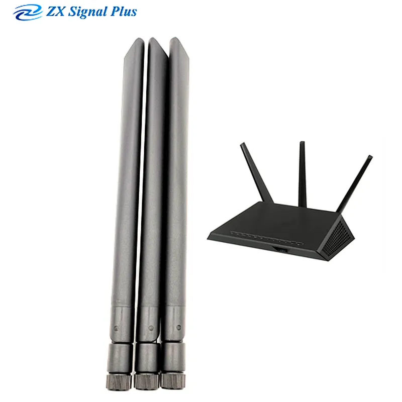 LTE 4G antenna for communication/ 21cm  698-2700Mhz 3dBi White black Rubber duck antenna with SMA connector ;90 degree fold