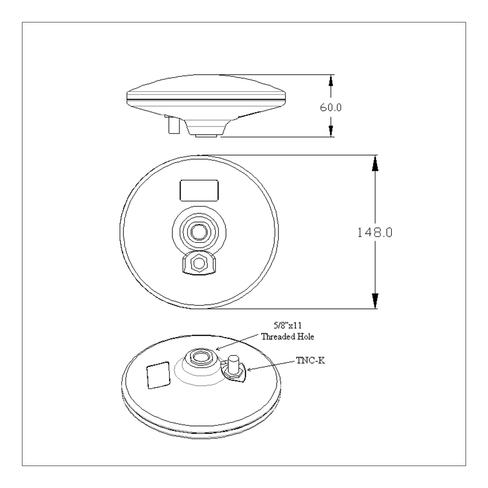 Antena externa GPS comprar Medición de alta ganancia a prueba de agua GNSS gps RTK Receptor antena de comunicación
