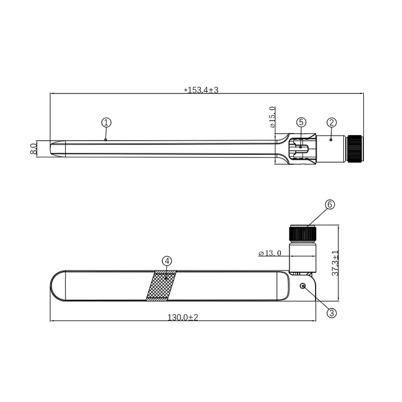 Antena de comunicação roteador personalizado de alto ganho antena wifi de longo alcance 3dbi 5dbi 2g 3g 4g gsm lte 5g antena
