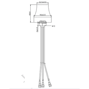1545.72mhz GPS active antenna 698-960/1710-2700/2400-2500mhz LTE WIFI antenna 30dbi outdoor indoor communication combo antenna