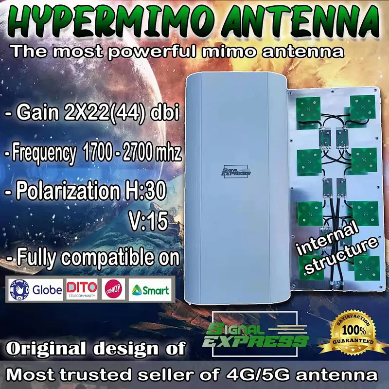 Novo estilo filipino alternativas parabólicas quentes hyper 2x22dbi 1700-2700 mhz 3g 4g lte antena hyper mimo