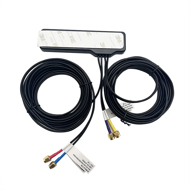 High Quality 4 In 1 Active GPS/GNSS+WIFI+4G LTE Combo Puck Antenna with Adhesive Backing MIMO Antenna