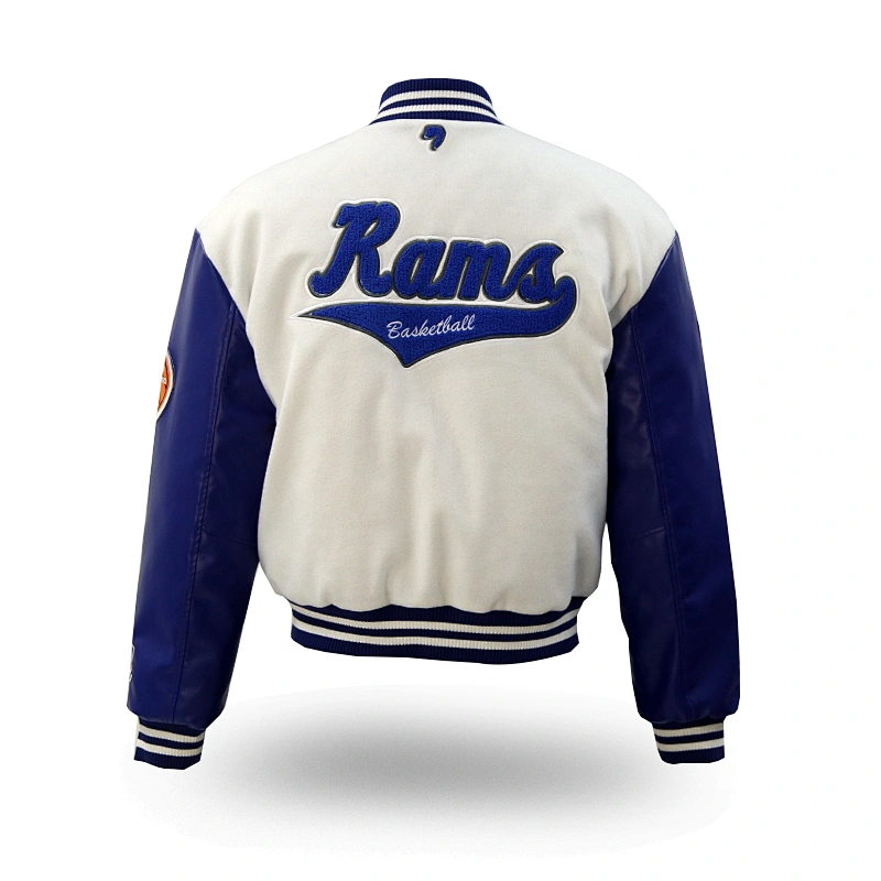 custom patch embroidery baseball leather jacket