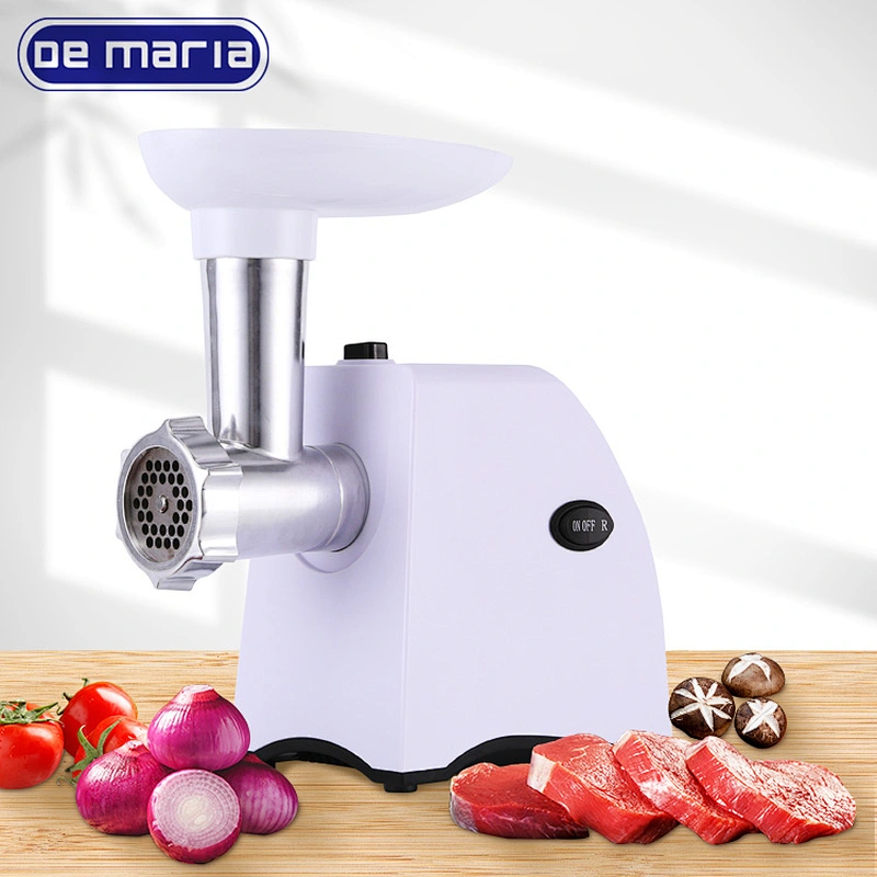 2021 Wholesale Portable 1200W white easy operation electric meat mincer with Accessories