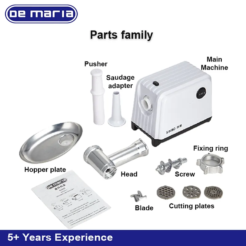 Hot Selling 1200W Meat Mincer Machine Mincing Machine Price Knife Blade Kibbe Kits Electric Meat Grinder