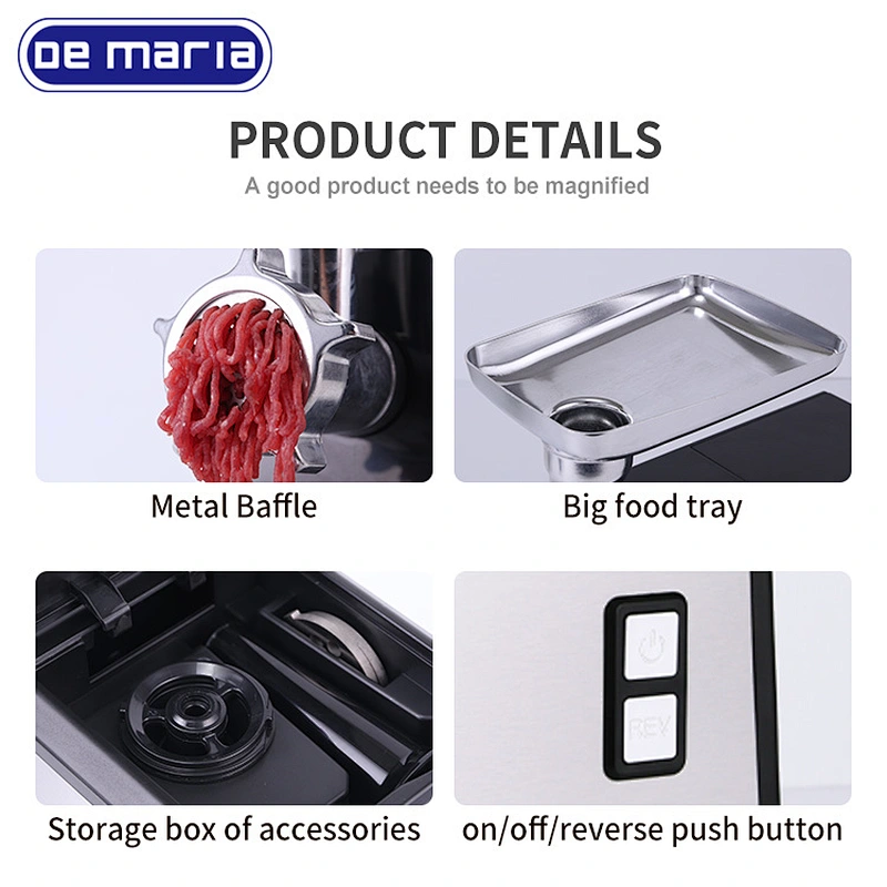 Large Meat Mincer Butcher Grinding Machine Spare Parts Utensils Beef Cutting Hamburger Sausage Stuffer Kits Meat Grinder