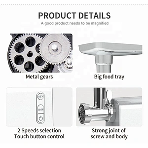 2021Best Selling  Luxury Sausage Stuffer Vegetable with Stainless High-Power 1800W Electric Meat Mincer for Kitchen