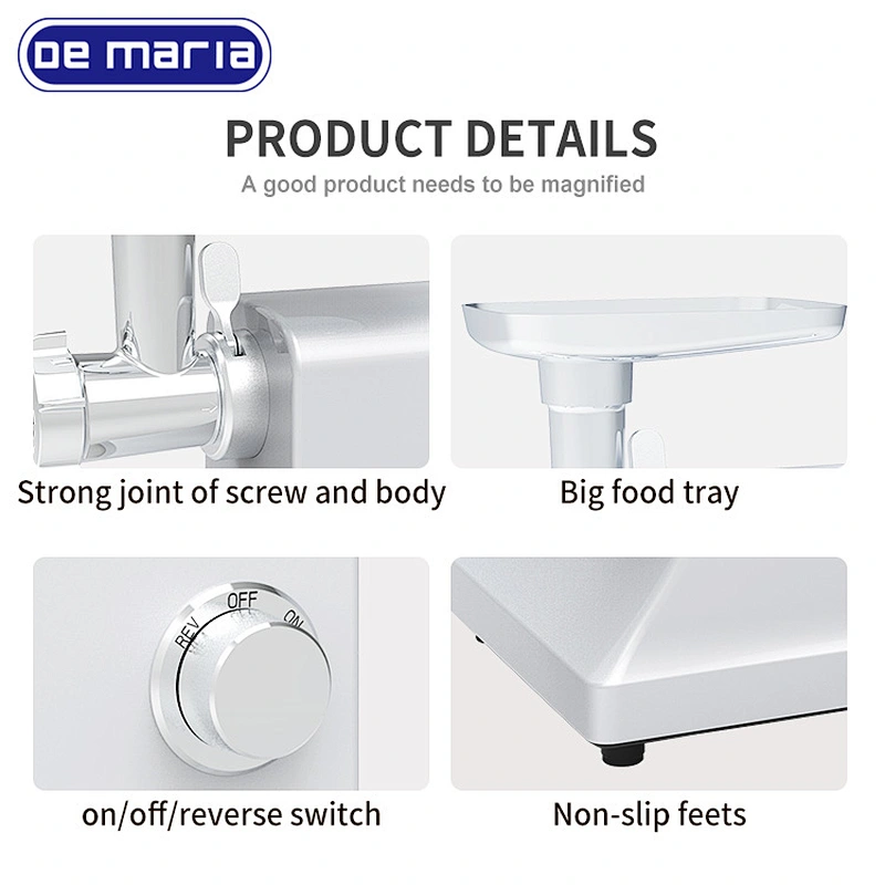 Hot Selling professional meat mincer 1200W commercial meat grinder for indoor