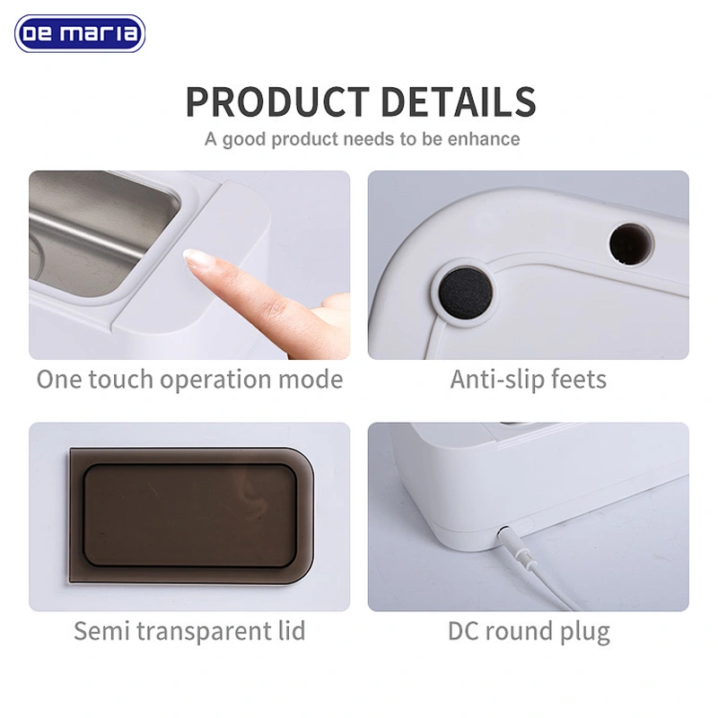 High power 18W portable Ultrasonic washer Dental Tooth Jewelry Vinyl Mini Ultrasonic Cleaners