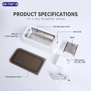 High power 18W portable Ultrasonic washer Dental Tooth Jewelry Vinyl Mini Ultrasonic Cleaners