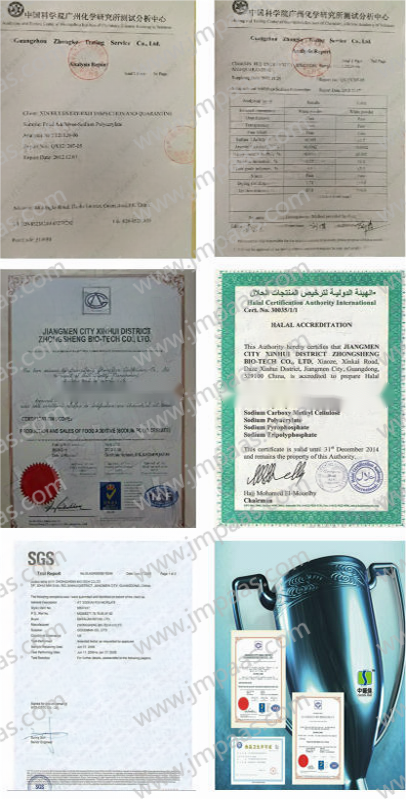 aquatic feed pellet binder certifications