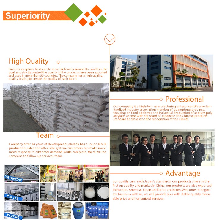 sodium polyacrylate in cosmetics supplier