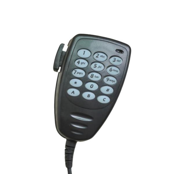 Rugged MOTOROLA radio mic with control keys