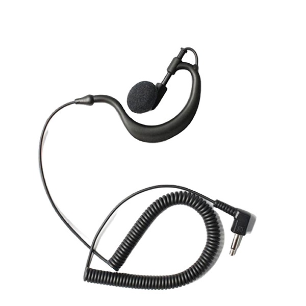 G-shaped listen-only earpiece