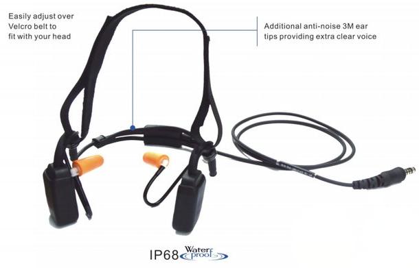 IP68 bone conduction headset