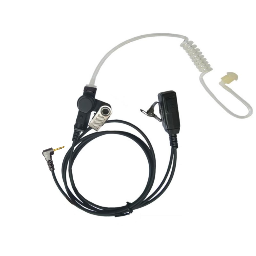 Two-way radio earpiece with acoustic tube