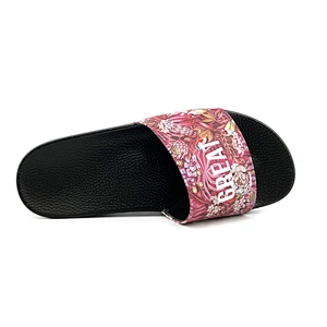 Greatshoe low MOQ custom logo unisex slide comfort footwear sandals