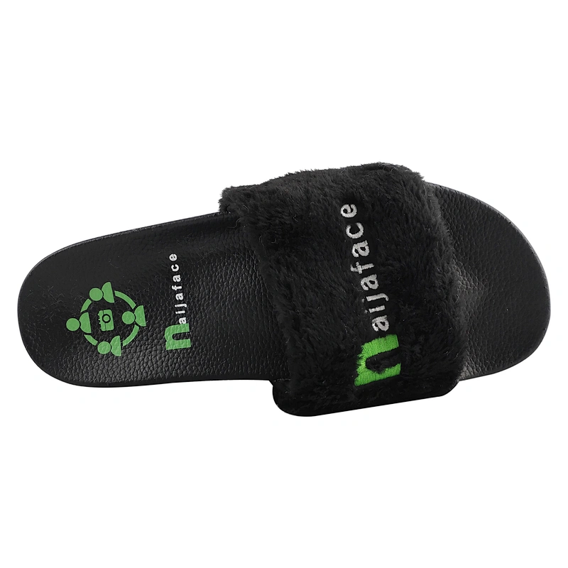 Greatshoe wholesale China factory bedroom slippers furry Breathable Lightweight faux slipper fox fur slides