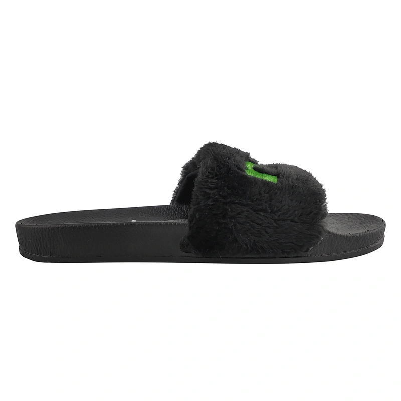 Greatshoe wholesale China factory bedroom slippers furry Breathable Lightweight faux slipper fox fur slides