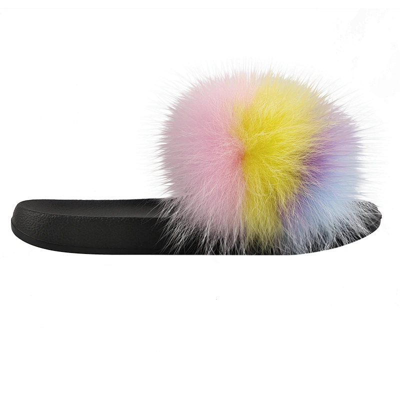 Greatshoe high quality furry lightweight breathable fur faux fur slippers