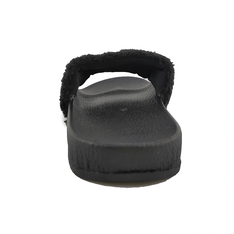 Greatshoe top quality cheap lightweight Breathable girl's custom faux slide slipper sandal fur slides