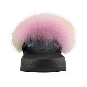 Greatshoe high quality furry lightweight breathable fur faux fur slippers