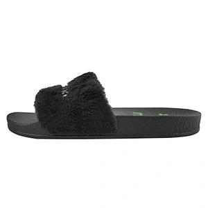 Greatshoe wholesale China factory bedroom slippers furry Breathable Lightweight faux slipper fox fur slides