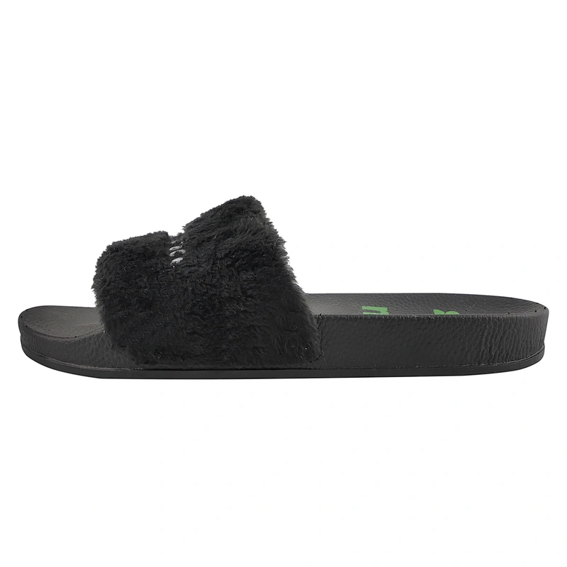 Greatshoe wholesale China factory bedroom slippers furry Breathable Lightweight faux slipper fox fur slides
