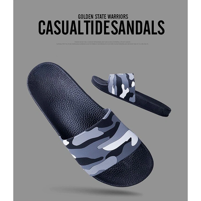 Greatshoe factory price hotel camouflage house slippers men slides sandals