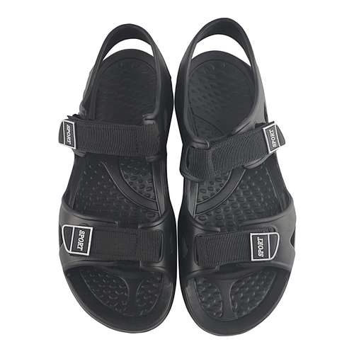 Greatshoe wholesale black women sandal soft flats ladies slippers and sandals