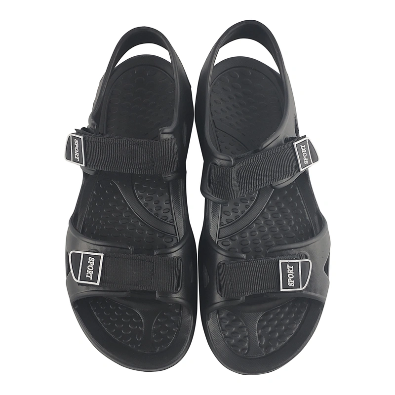 Greatshoe wholesale black women sandal soft flats ladies slippers and sandals