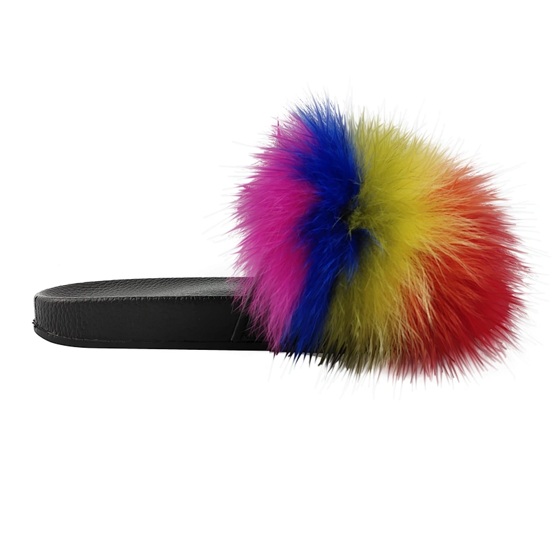 Greatshoe 2020 hot sale cheap shipping faux fur for ladies custom logo plush slippers women