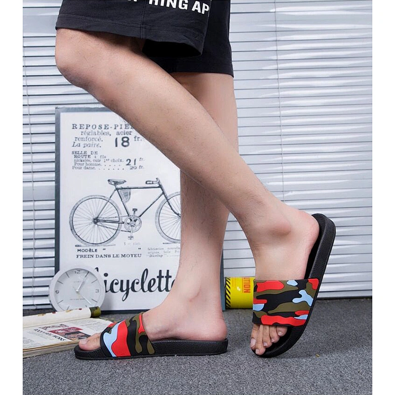 Greatshoe custom personalized camouflage china wholesale slippers men slide sandals